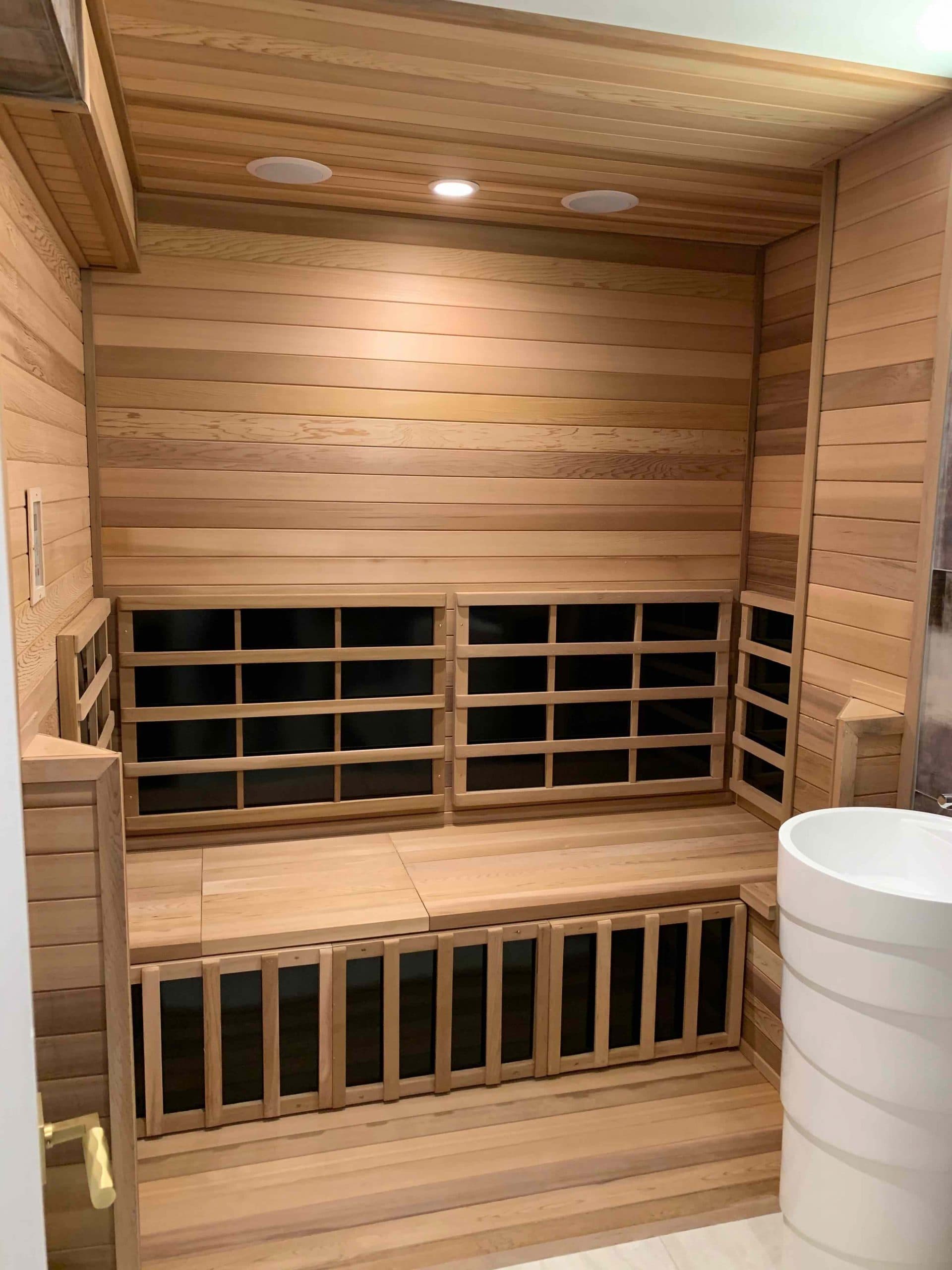 Sierra™ cedar interior with ambient lighting