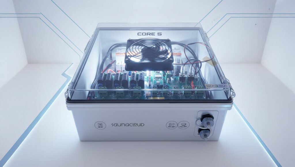SaunaCloud CORE 5 power supply — designed and built in-house