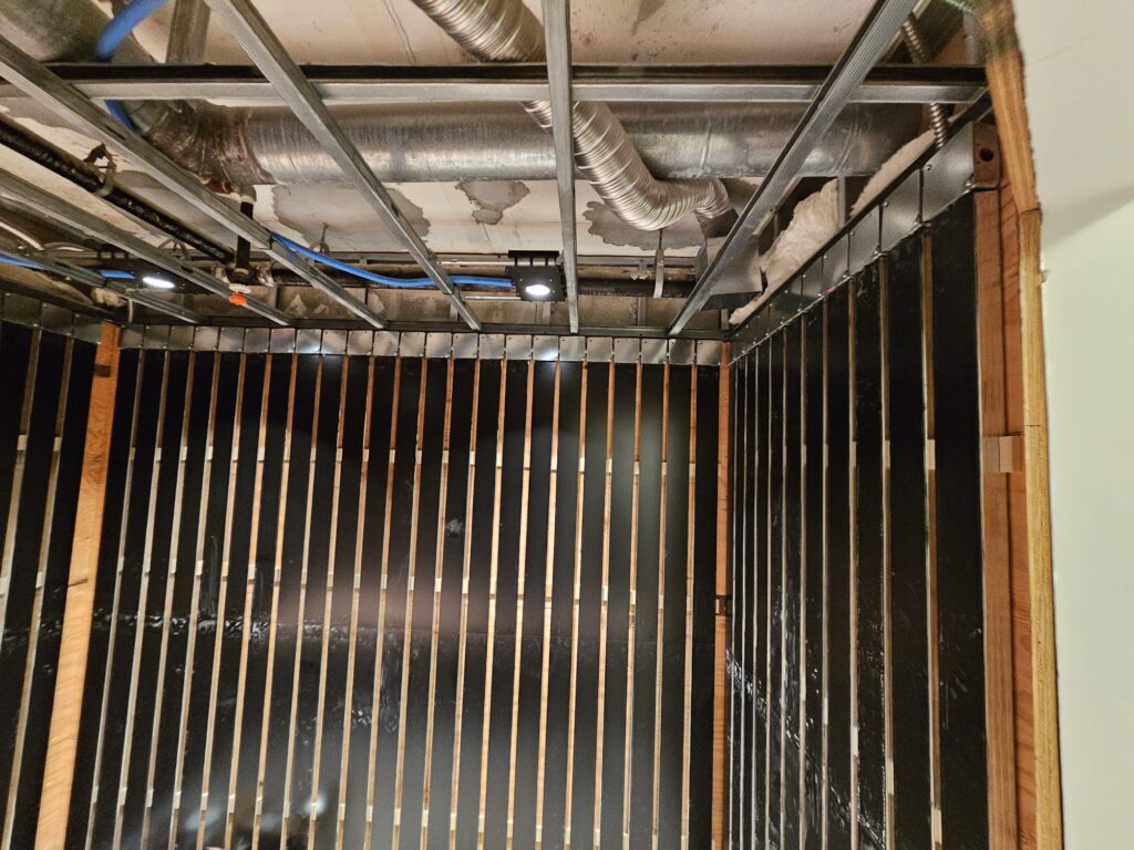 Recent custom infrared sauna installation