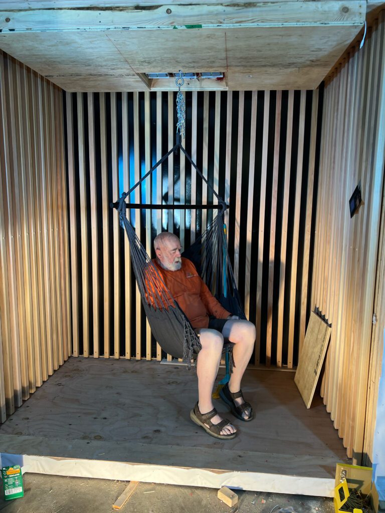 Larry's finished custom infrared sauna