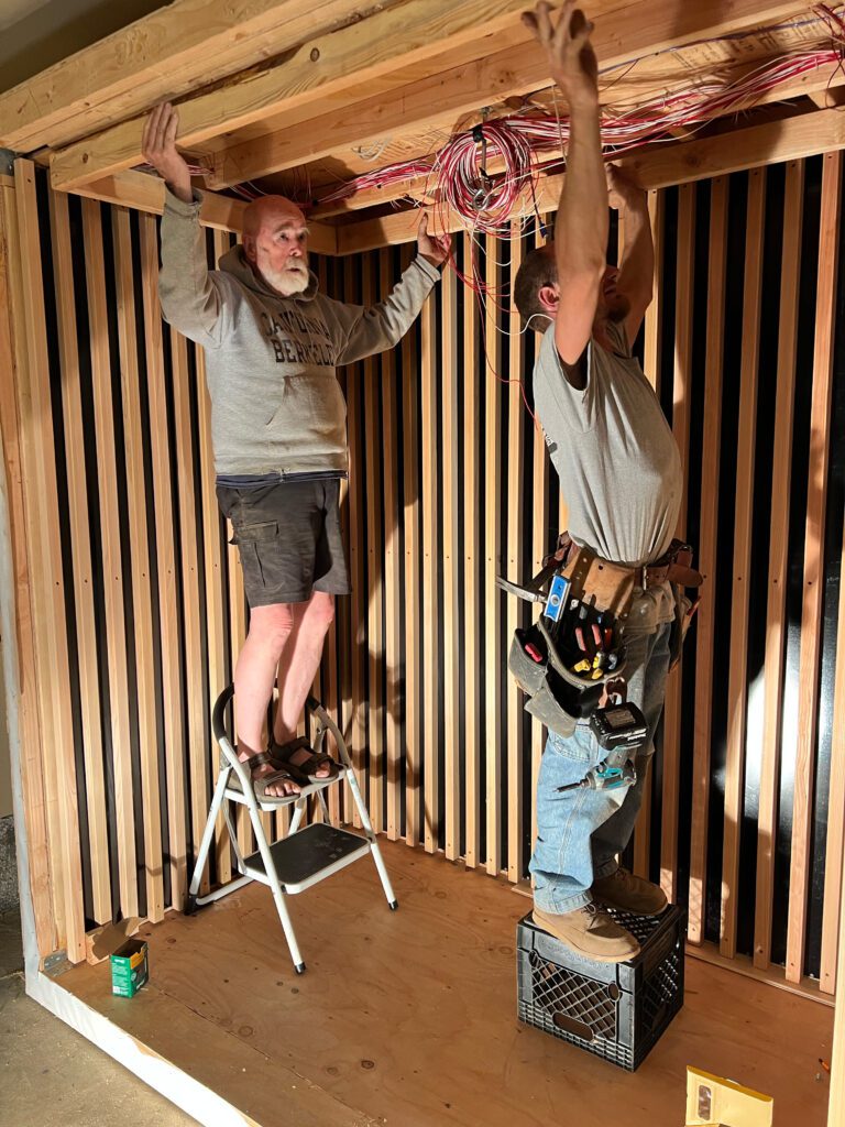 Samuel and Larry's custom infrared sauna build
