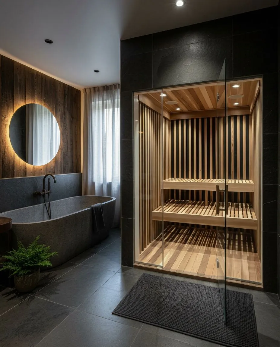 Atlas™ outdoor sauna install