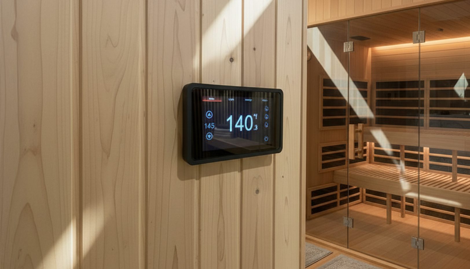 SaunaCloud WiFi control panel interface