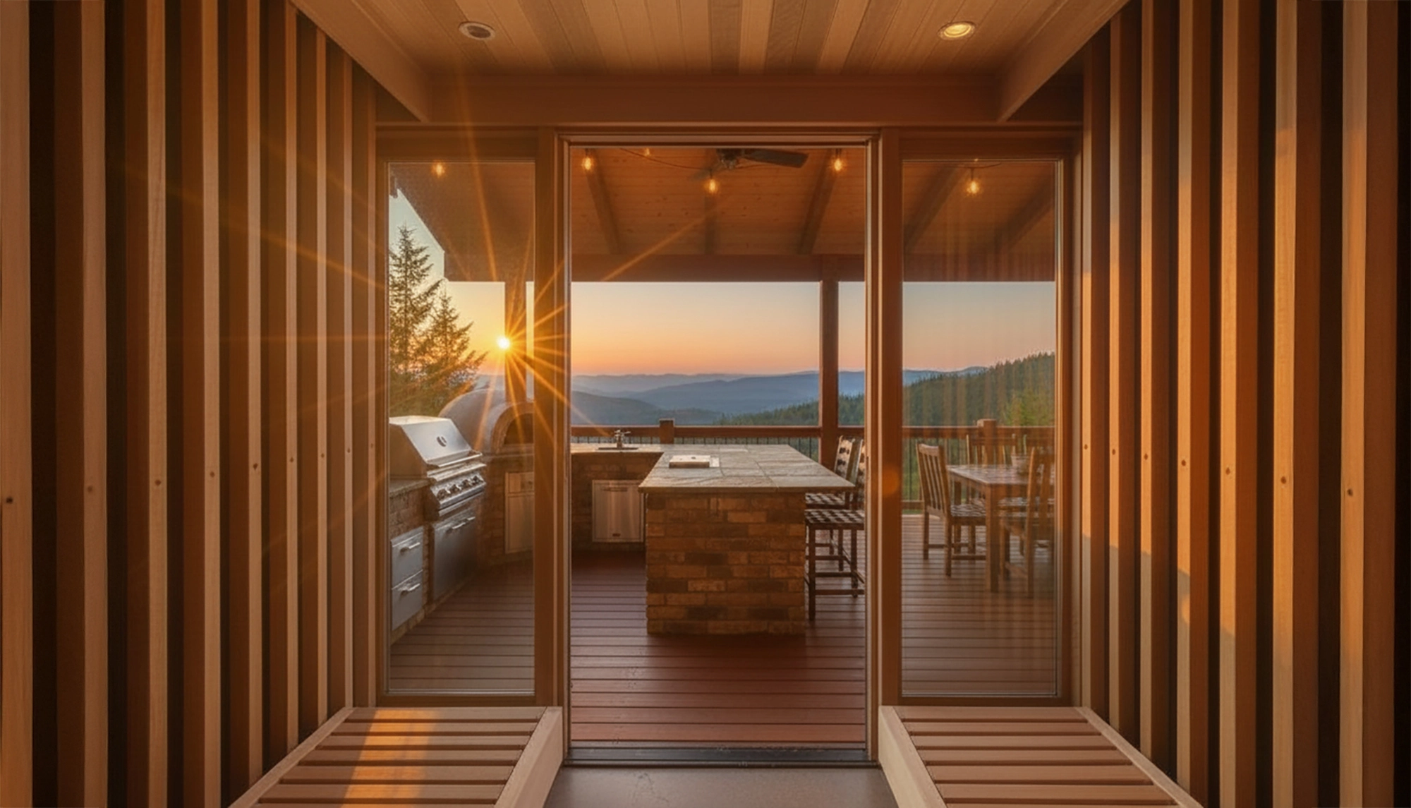 Western Red Cedar sauna interior by SaunaCloud