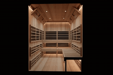 3D sauna rendering orbit