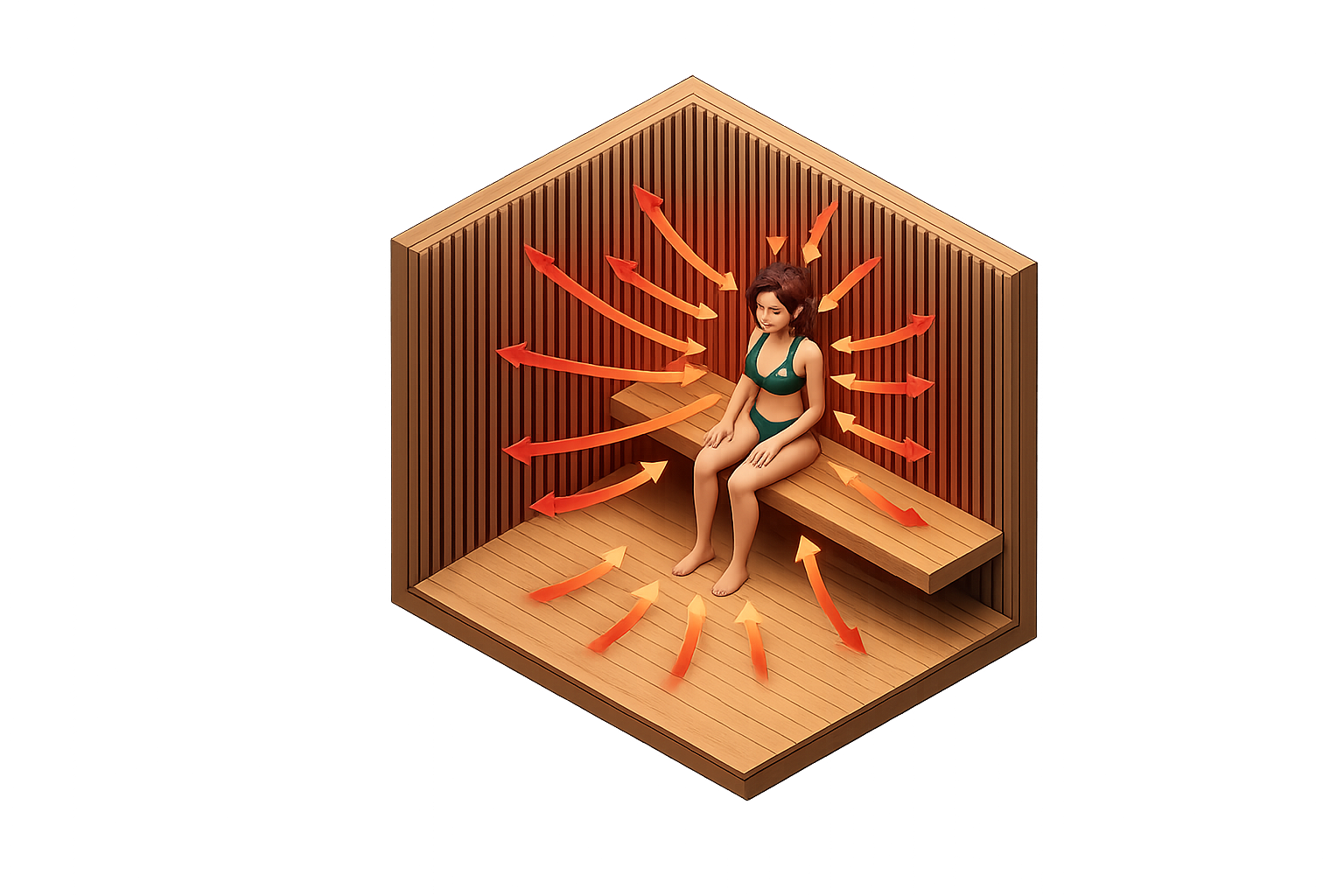 VantaWave Atlas heater layout — sculpted infrared coverage